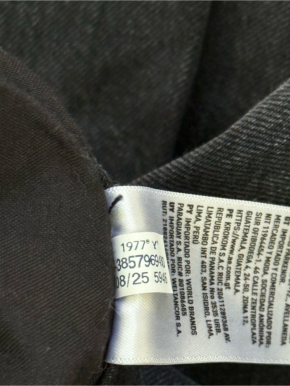 American Eagle A-Line Baggy Super Wide Leg Jeans | Black | 4 Regular - Picture 9 of 11